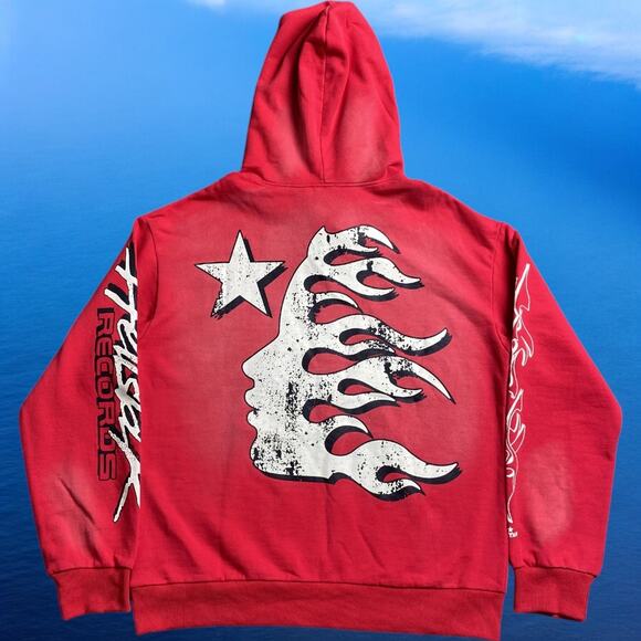Men's Red Hellstar Hoodie - Picture 2 of 6